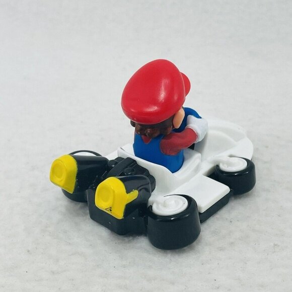 Nintendo McDonald Mario Mariokart Kart Toy Figure Racing Car Racer Vehicle White - Picture 5 of 10